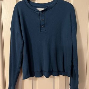 Organic Cotton waffle Henley